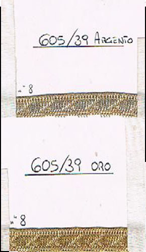 ze 605/39 mm 8 oro e arg. rotolo metri 5